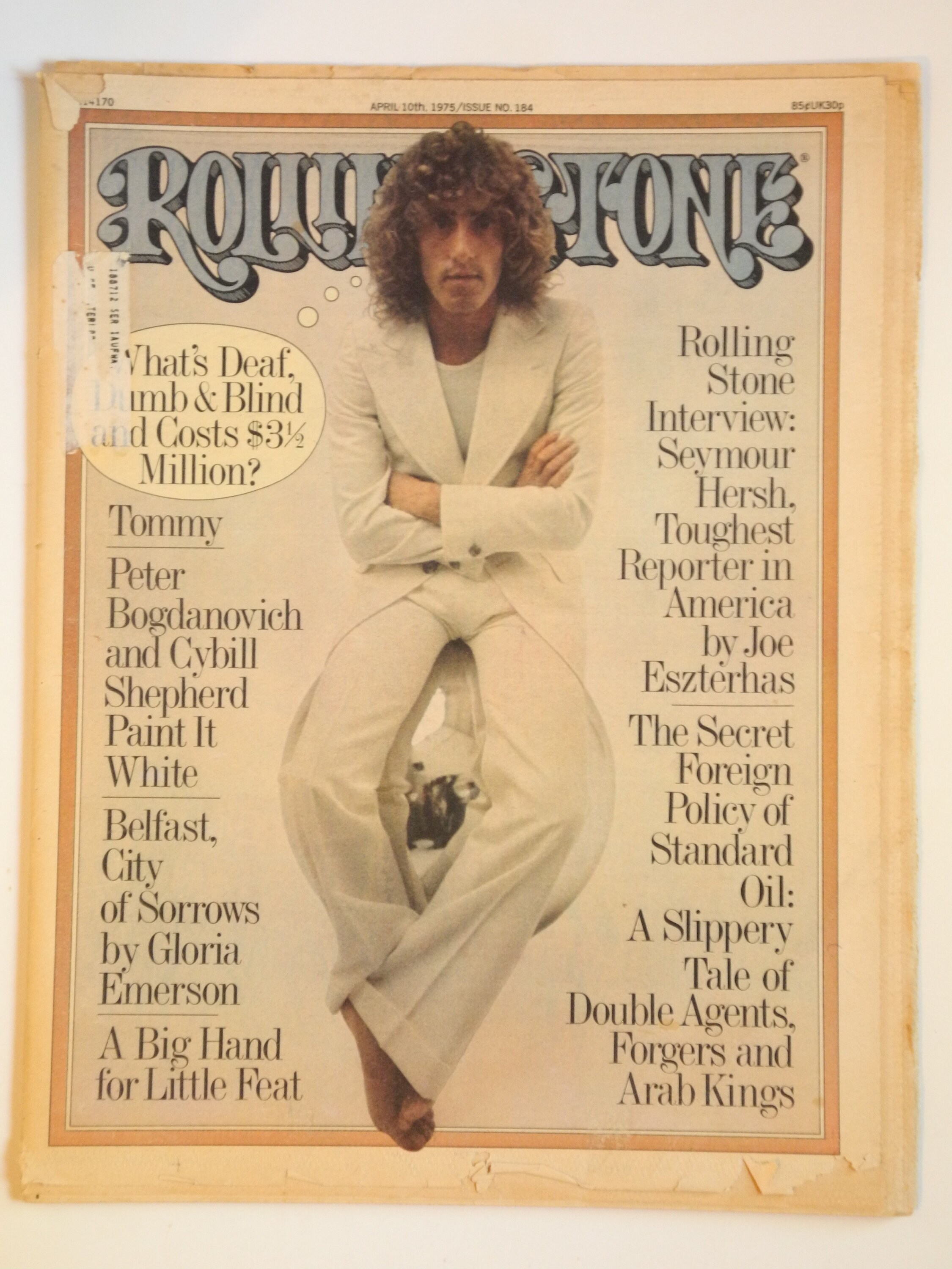 Vintage Rolling Stone Magazine April 10 1975 Roger Daltrey Etsy