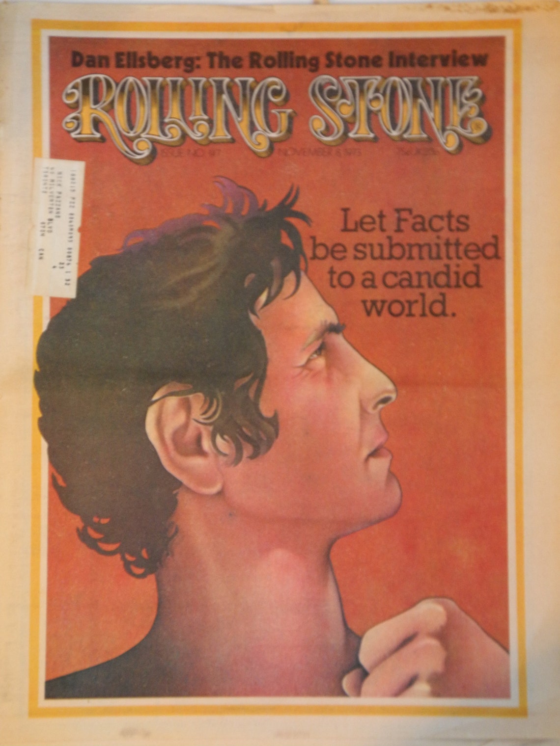Vintage Rolling Stone Magazine November 8 1973 Daniel Etsy