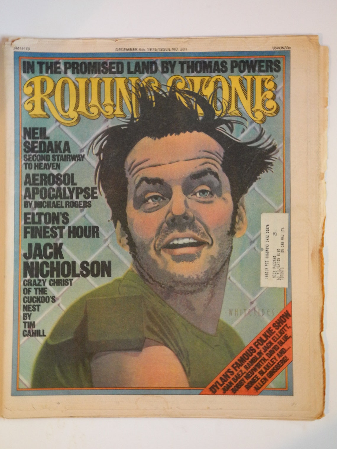 Vintage Rolling Stone Magazine December 4 1975 Jack Etsy