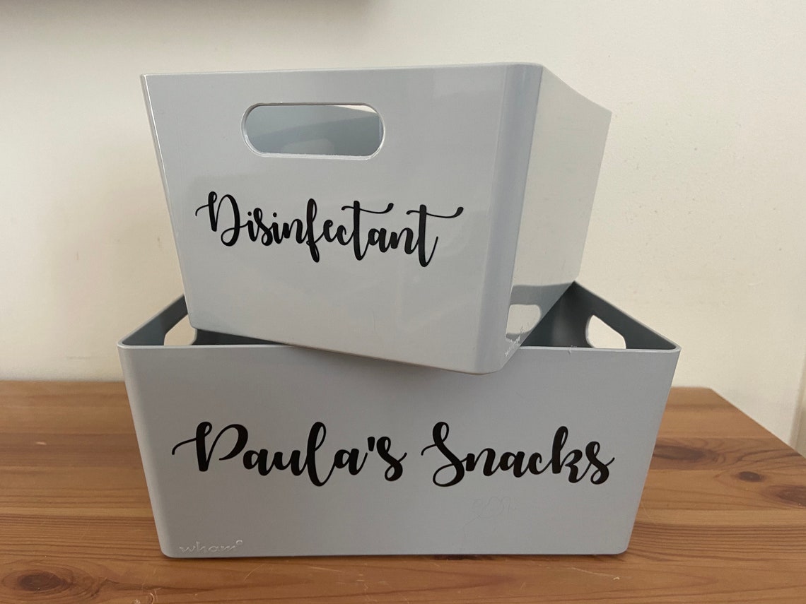 Mrs Hinch Inspired Personalised Cleaning Storage Basket Box Etsy