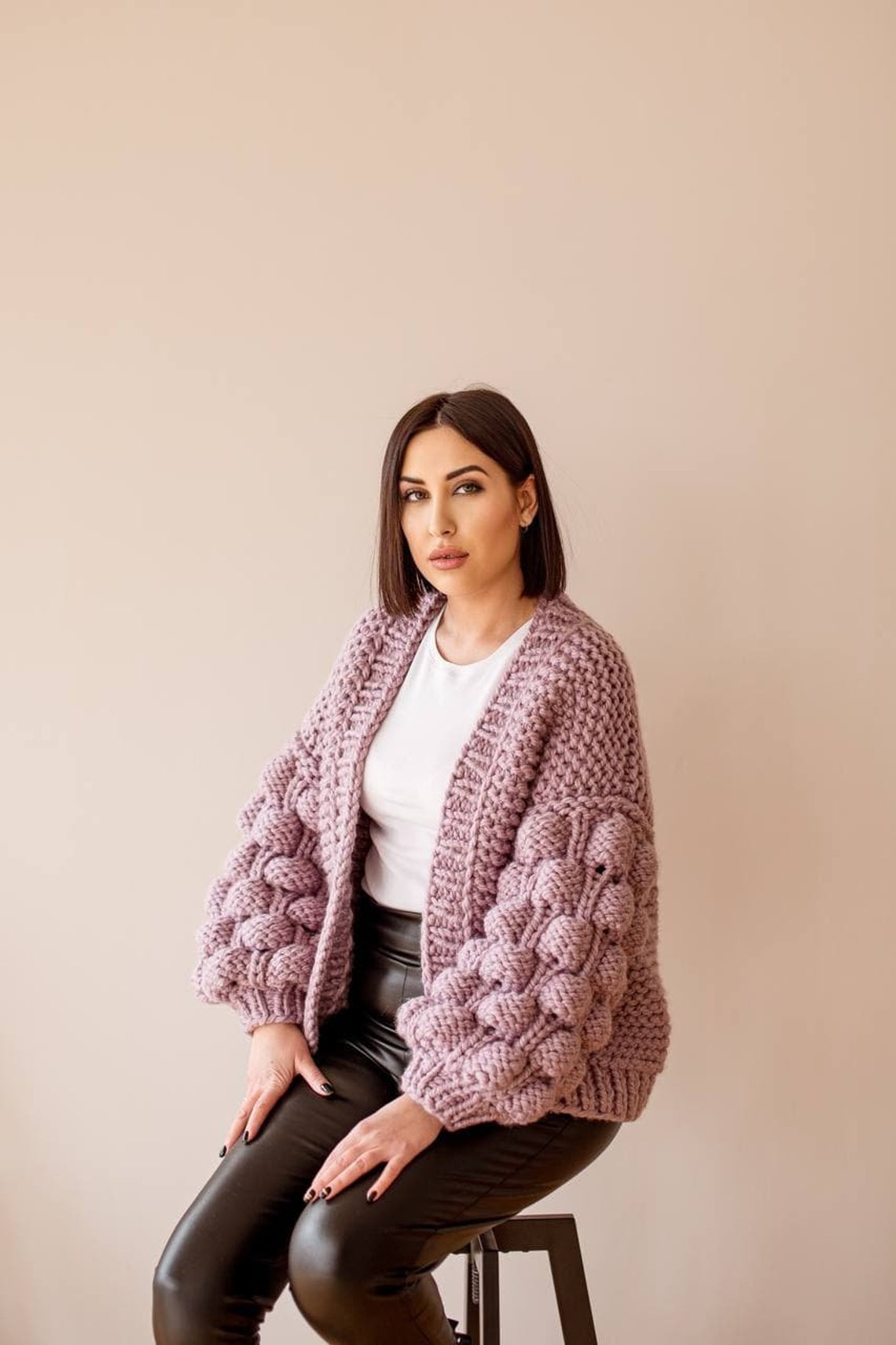 asos lilac cardigan
