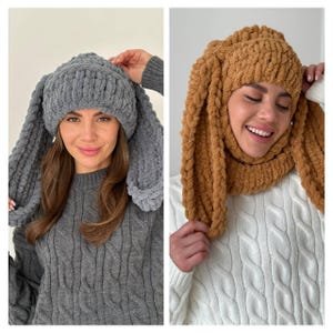 Full face mask, Ski mask with Ears, Crotchet snowboarding hat, handmade custom balaclava, bunny knitted balaclava, knit crochet balaclava