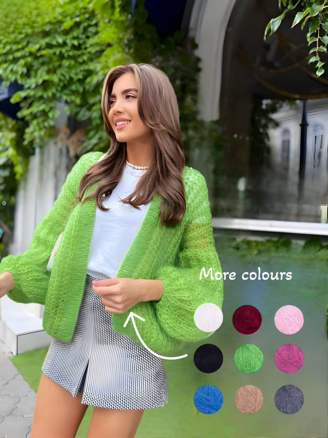 Wool/Mohair Knit Cardigan - Moss Green – Observe