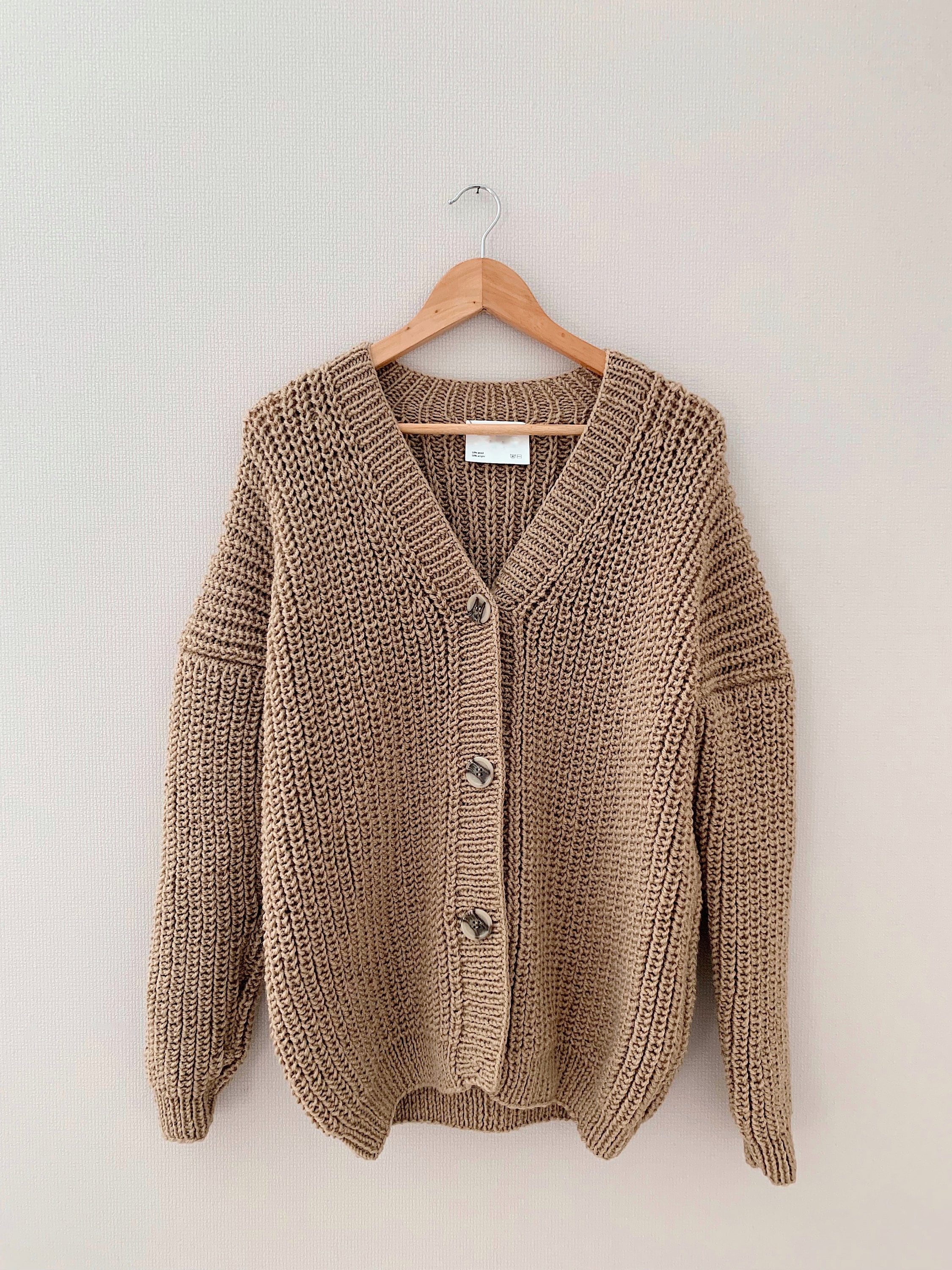 Beige Cardigan Buttons Crop Cardigan Oversize Cardigan for Etsy