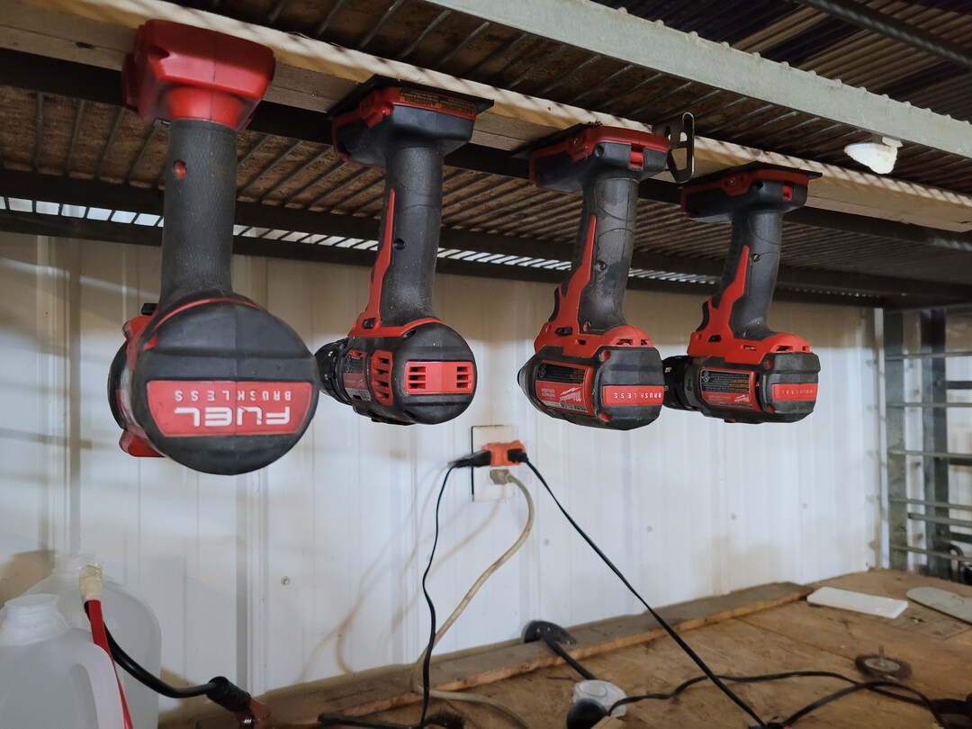 10 Pack Milwaukee M18 Tool Holder / Hanger / Wall Mounts HEAVY DUTY Not