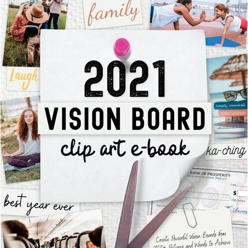 2021 Vision Board Clip Art E-book DIGITAL DOWNLOAD | Etsy