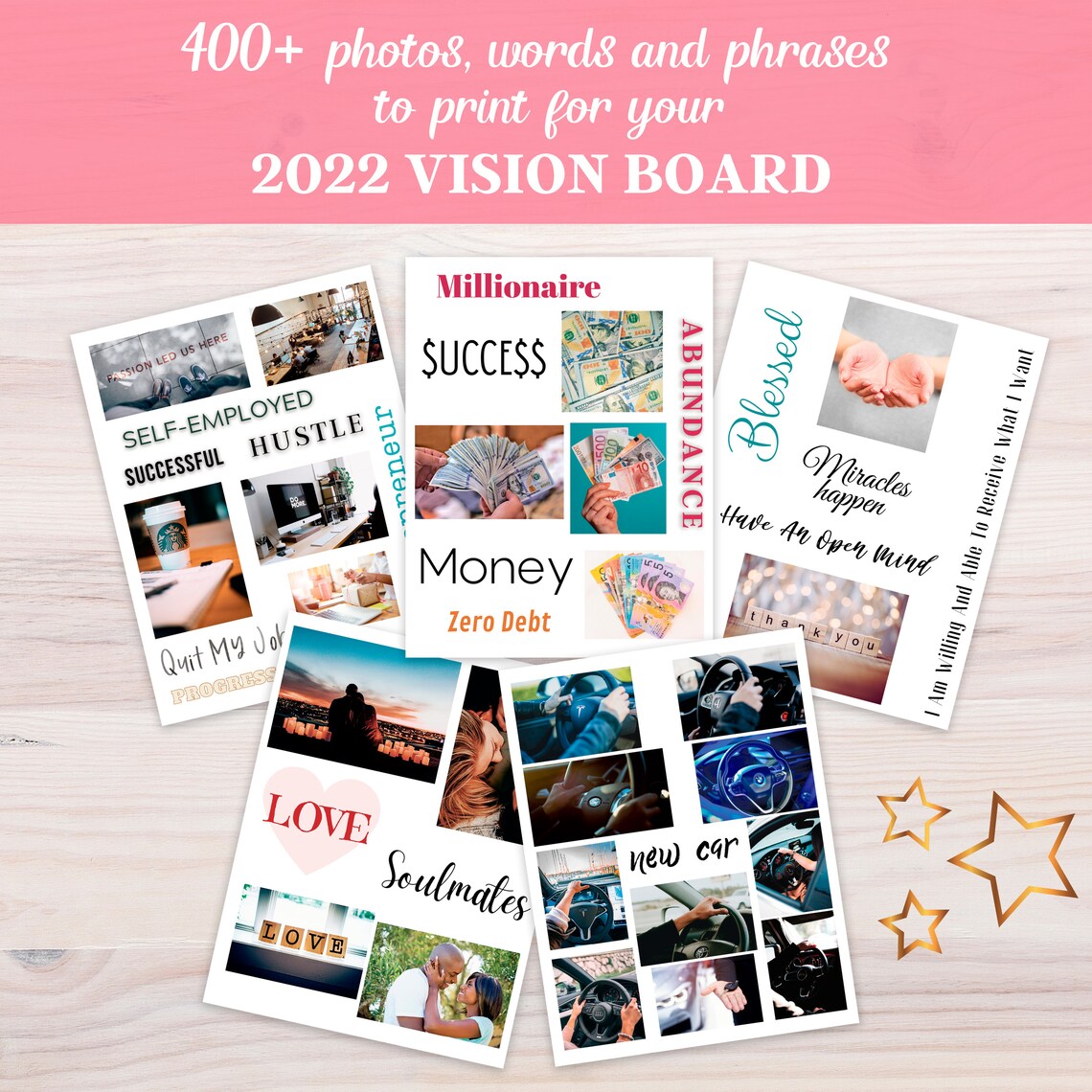 Vision Board Clip Art E-book DIGITAL DOWNLOAD - Etsy