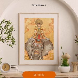 Vietnamesisch Ao Nhat Binh Druck | Vietnam Poster | Vietnam Kunst | Vietnam Illustration | Asien Poster Print | Wandkunst