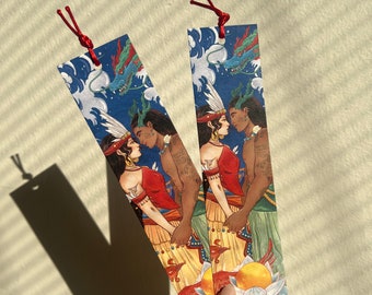 The Origins of Vietnam BOOKMARK / Lac Long Quan and Au Co / Vietnam Print / Vietnamese Art / Vietnam