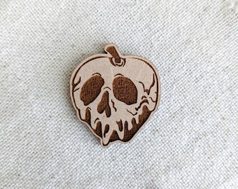 Poison Apple Wood Magnetic Needle Minder, Cross Stitch Needle Minder, Hand embroidery Needle Keeper, Embroidery Needle Minder