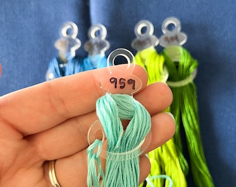 Tall Durable Acrylic Floss Drops with Thread Saver