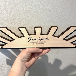 Personalized Engraved Crossover Plaque