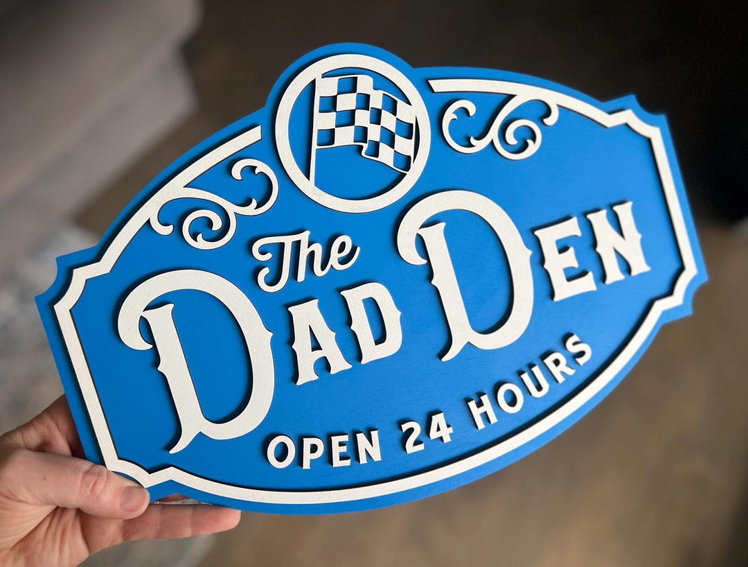Man Den Signs The Dad Den Wood Sign - the Man Cave - Father's Day - Etsy