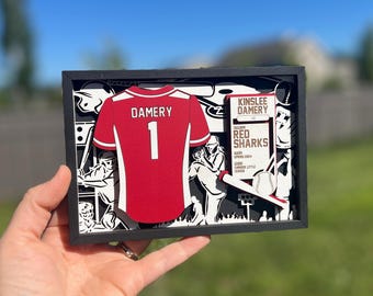Personalized Jersey Sports Plaque - Baseball Award, Trophy