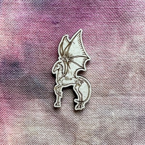 Thestral Wood Magnetic Needle Minder: Embroidery Needle Keeper