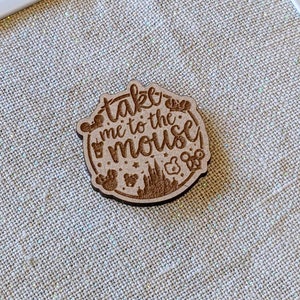 Wood 'Take Me To The Mouse' Magnetic Needle Minder