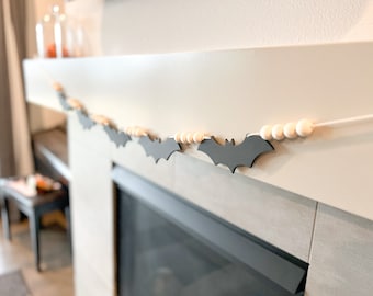 Beaded Bat Garland - Halloween home decor