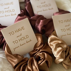 Silky Satin Scrunchies | Bridesmaid Proposal Gift