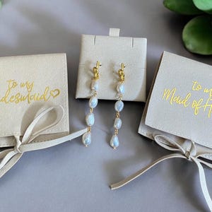 Tie the Knot Bridesmaid Earrings | Bridesmaid Card | Bridesmaid Gift | Knot Earrings | Bridesmaid Accessories for Bridesmaid Box