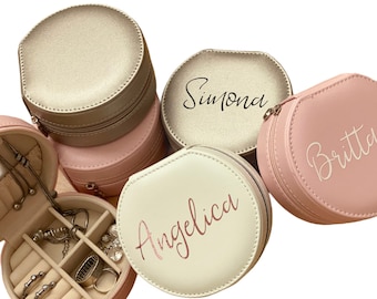 Personalized Bridesmaid Jewelry Case, Bridal Party Gift