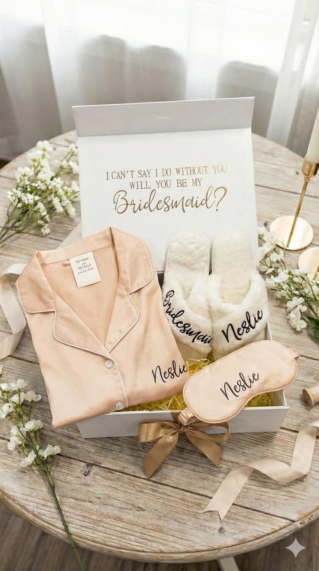 Bridesmaid Proposal Gift Box • Custom Name Bridal Party Box • Will You ...