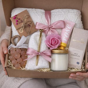 Luxury Self Care Gift Box for Women – Ready to Gift Spa Basket, Birthday Gift, Bridesmaid Gift, Mother’s Day Gift, Personalized Tumbler image 17