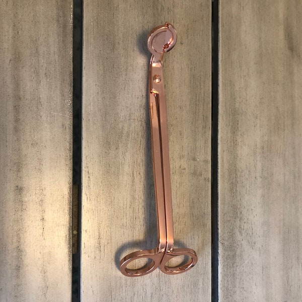 Stainless Steel Rose Gold Wick Trimmer: Essential Candle Care Tool