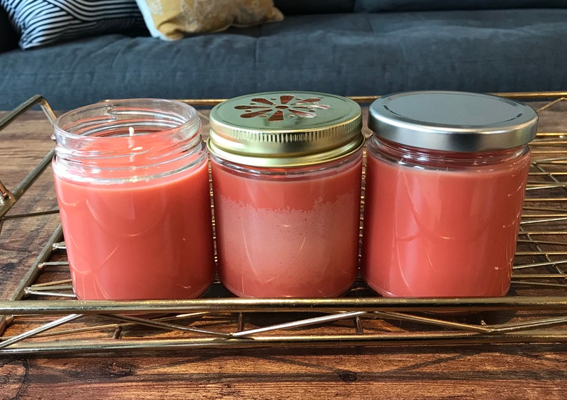 Tomato Leaf Soy Clean Candle Tomato Garden Candle Summer Etsy