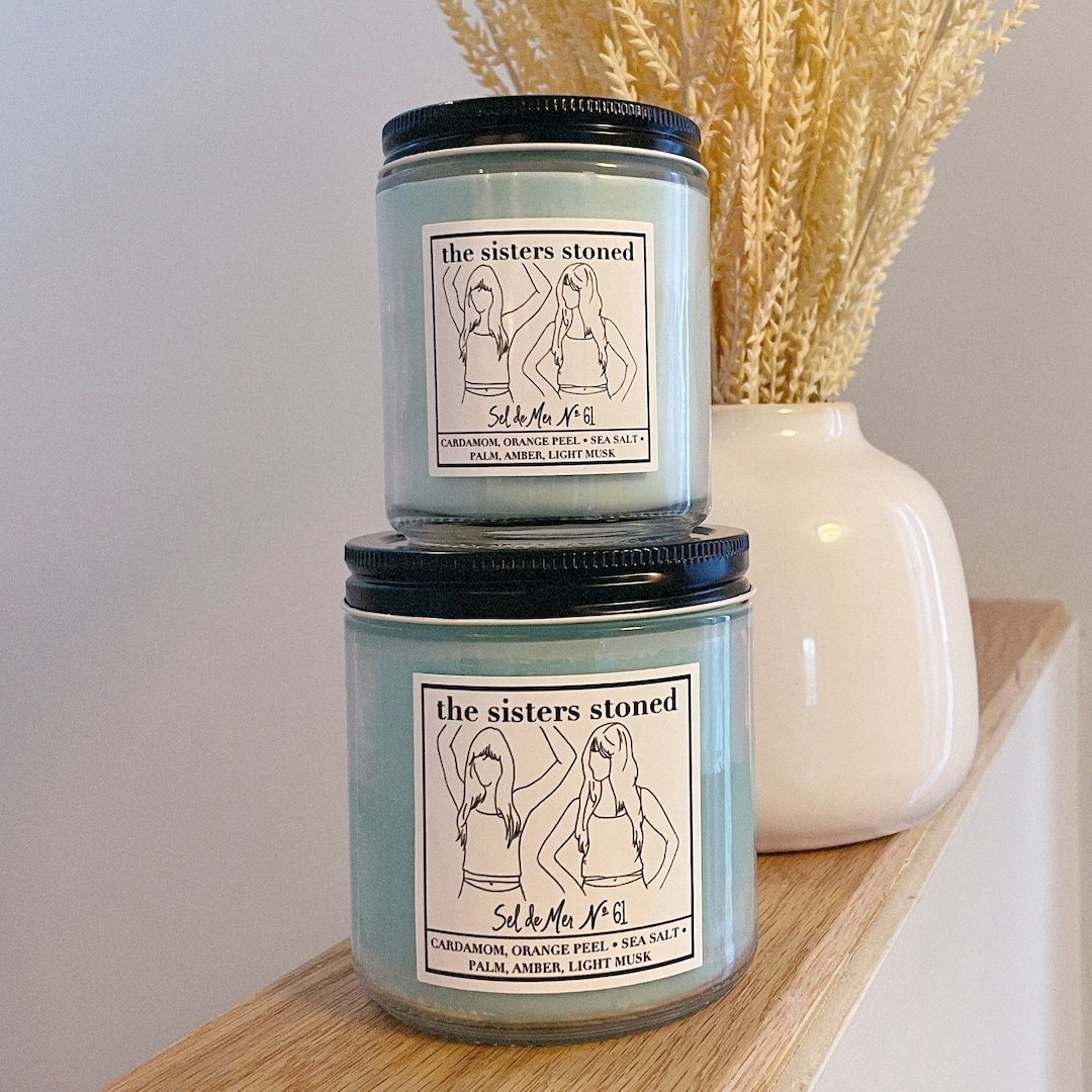 Sel De Mer Scented Soy Candle Big Surf Aqua Sea Candle Etsy