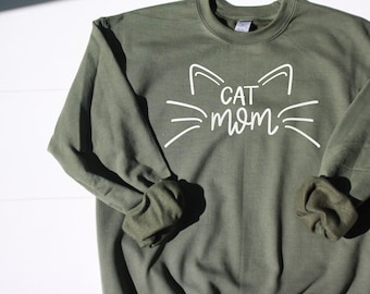 cat mom sweater