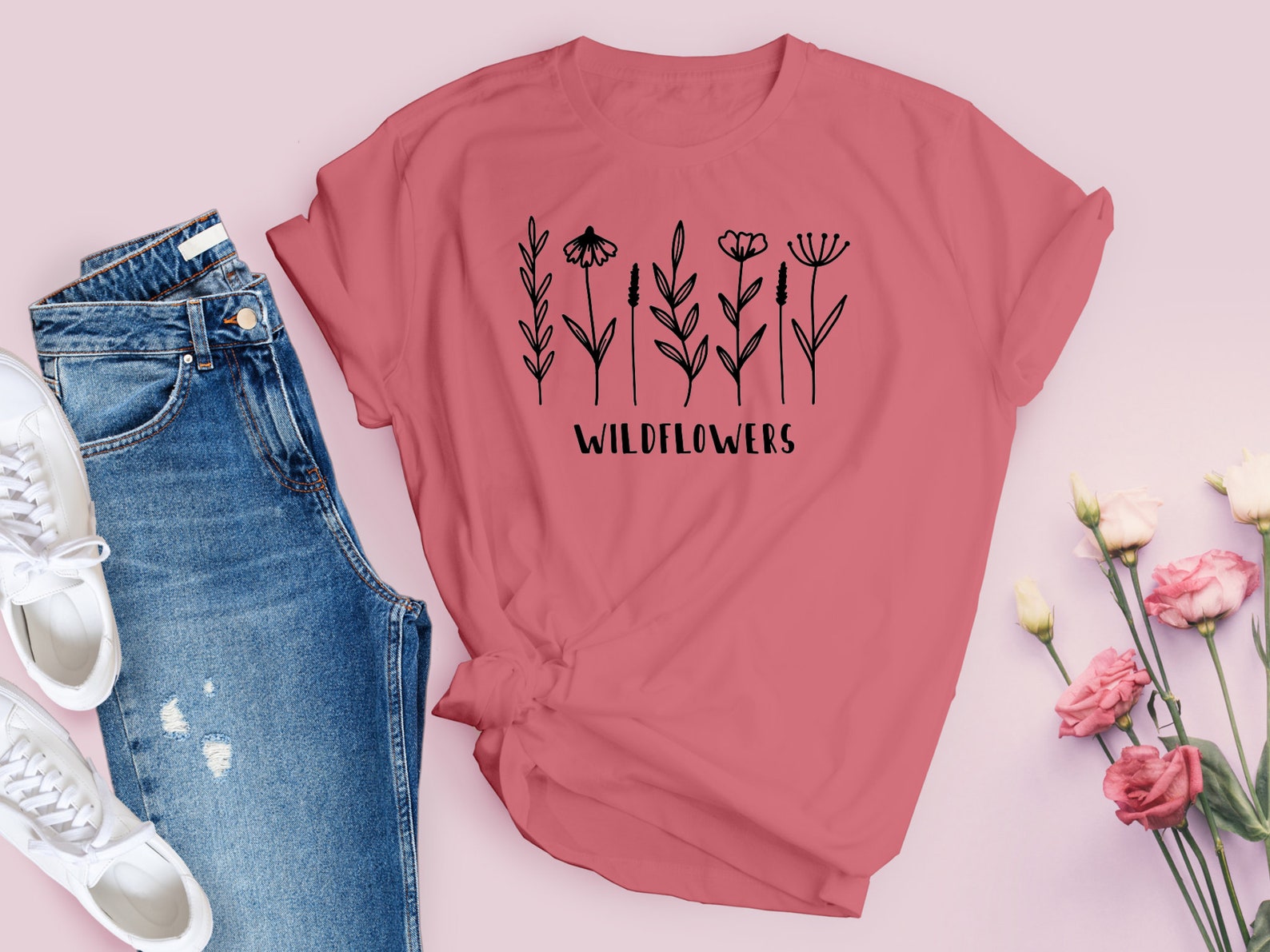 Wildflowers Women's Tshirt Women's Comfortable Etsy