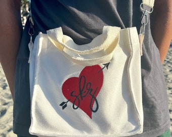 SKZ “Love Stay” Mini Crossbody Canvas Tote Bag