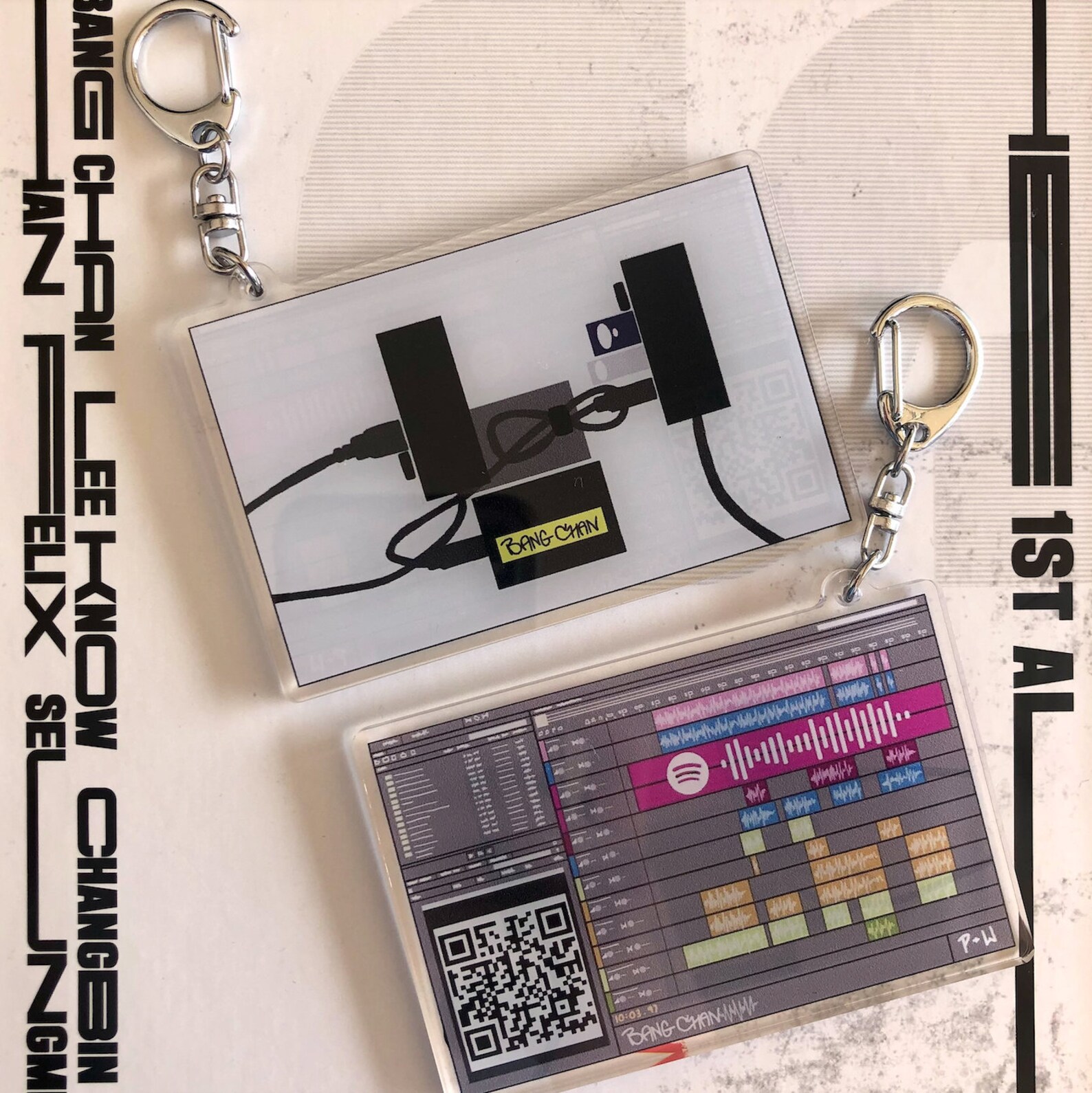 Bang Chans Laptop Keychain Stray Kids Acrylic Keychain Etsy