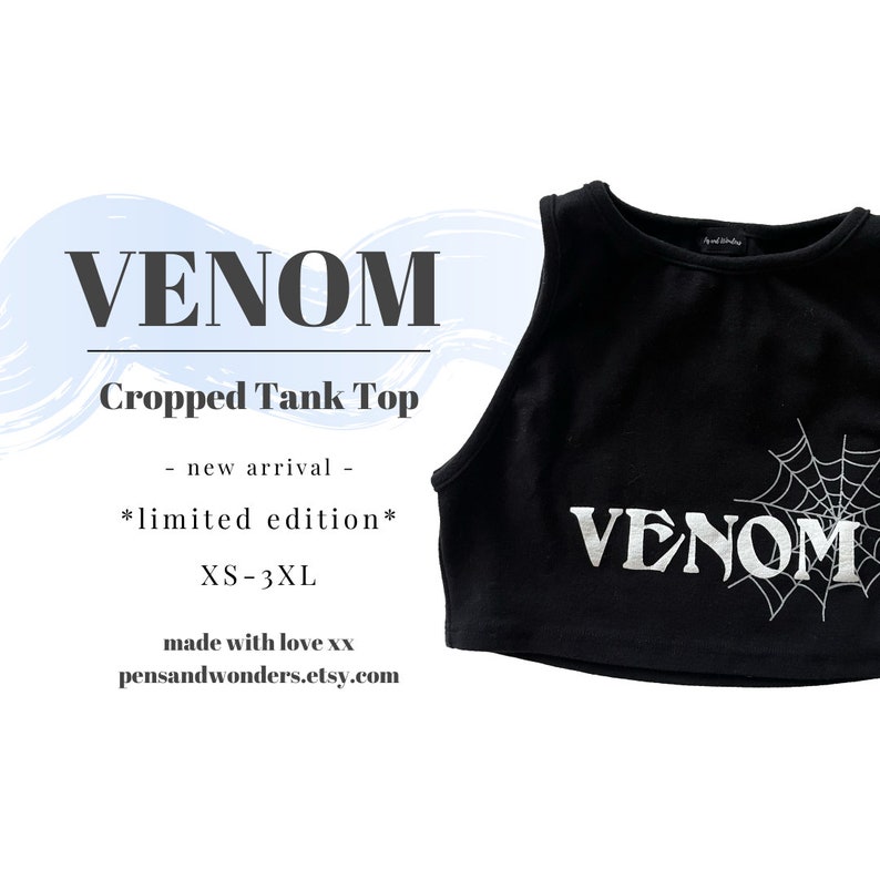 VENOM Cropped Tank Top Limited Edition // Stray Kids ODDINARY image 2