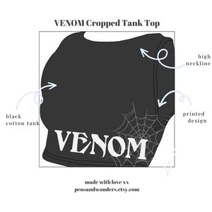 VENOM Cropped Tank Top Limited Edition // Stray Kids ODDINARY image 3