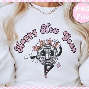 2024 Bonne année PNG, Sublimation du Nouvel An, Sublimation du nouvel an, bonne année PNG, Sublimation rétro du nouvel an, Sublimation tendance