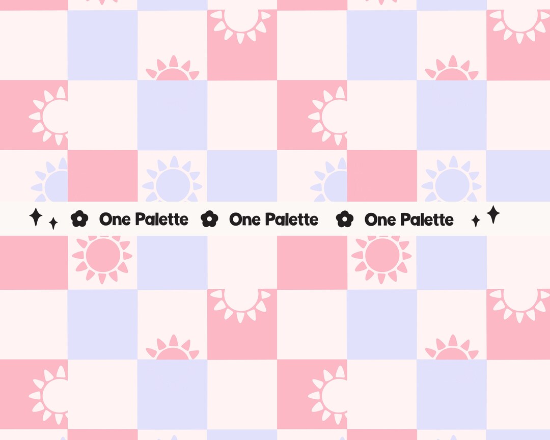 Pink Sun Pattern Pink & Purple Sun Check Seamless Pattern (digital Download) - Etsy ...