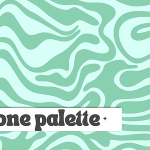 WELLEN MACHEN | Aqua Retro Wellen abstraktes nahtloses digitales Muster, Seamless Repeat Muster, Stoffmuster, retro Seamless Datei
