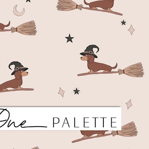 MARLEY | Dog Halloween Spooky Gothic Sweet Seamless Digital Pattern, Seamless Repeat Pattern, Fabric Pattern, Seamless File
