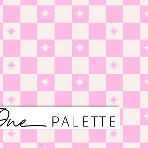 SORBET CHECK PINK | Check Coordinate Seamless Digital Pattern, Seamless Repeat Pattern, Fabric Pattern, Checkered Seamless File