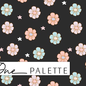 OPHELIA | Halloween Floral Pastel Seamless Digital Pattern, Seamless Repeat Pattern, Fabric Pattern, Halloween Seamless File, Commercial Use