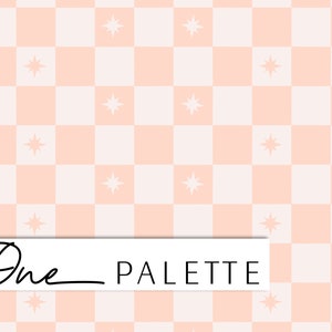 SORBET CHECK PEACH | Check Coordinate Seamless Digital Pattern, Seamless Repeat Pattern, Fabric Pattern, Checkered Seamless File