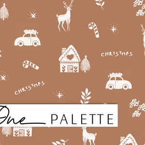 BLAISE / Minimal Christmas Seamless Digital Pattern, Neutro Christmas Seamless Pattern, Fabric Pattern, Scandinavian Christmas Seamless