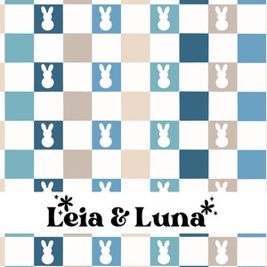 | de chèque Blue Bunny  Easter Check Seamless Digital Pattern, Easter Seamless Repeat Pattern, Fabric Pattern, Easter Peeps Seamless File