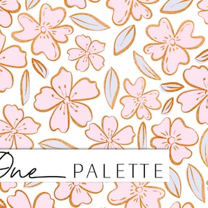 ZARA | Spring Watercolor Floral Seamless Digital Pattern, Seamless Repeat Pattern, Flower Pattern, Fabric Pattern, Floral Seamless File