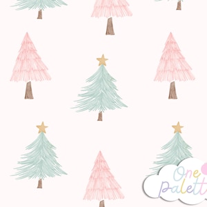 DULCE NAVIDAD V6 / Pastel Navidad Patrón digital sin costuras, Acuarela Navidad Patrón de repetición sin costuras, Patrón de tela, Archivo sin costuras