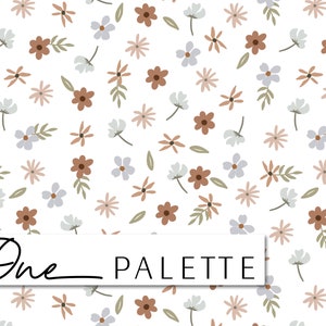 DANIELA | Automne Automne Ditsy Floral Seamless Digital Pattern, Seamless Repeat Pattern, Fabric Pattern, Floral Seamless File