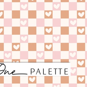 SPRAWDZANIE SERCA | Pastelowy boho walentynkowy wzór bez szwu cyfrowy, walentynkowy wzór bez szwu, wzór tkaniny, plik bez szwu serca miłosnego
