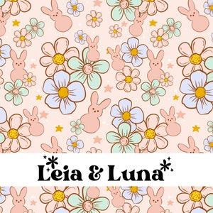 MAISIE |  Pastel Floral Easter Seamless Digital Pattern, Seamless Repeat Pattern, Fabric Pattern, Seamless File, Commercial Use Pattern