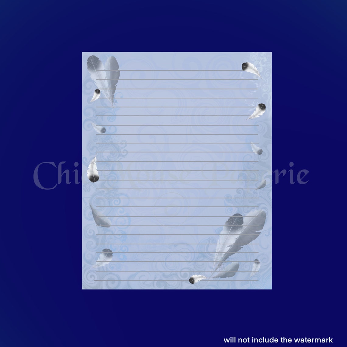 Falling Feathers Junk Journal Insert Page Instant Download Printable 8 ...